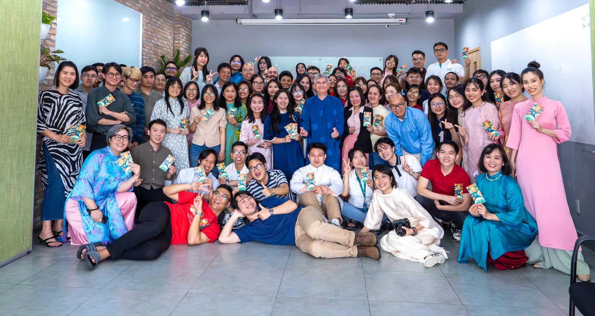 The TRG International team together at a company gathering